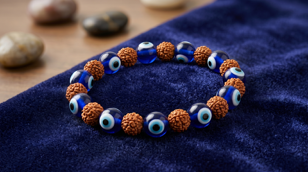 Rudraksha Evil Eye Protection Bracelet